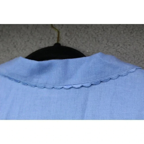 Talbots Linen Blend Midi Button Down Dress-Size 16 - Picture 15 of 15